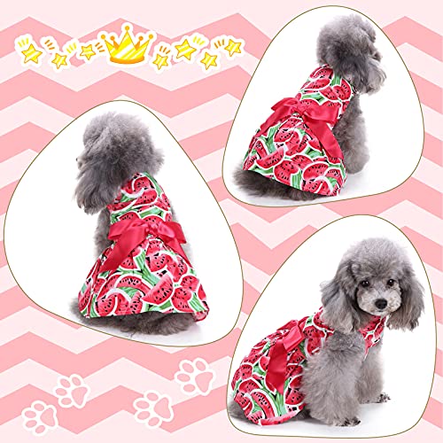4 Pieces Cute Dog Dress Breathable Pet Clothing with Elegant Ribbon Pet Apparel for Puppy Dogs and Cats on Wedding… - Image 6
