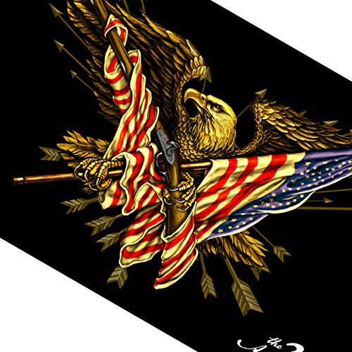 Hot Leathers FGA1058 Multi Color 3' x 5' 2nd Amendment Eagle Flag