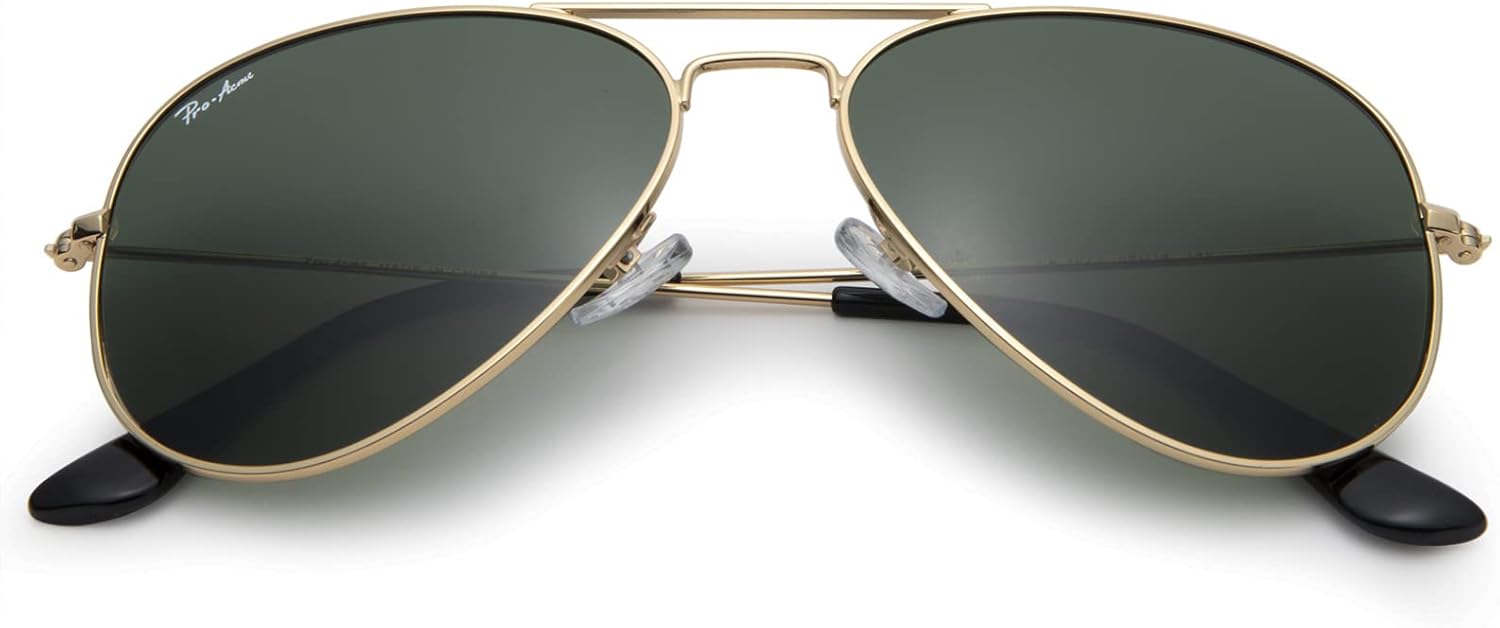 Pro Acme Classic Polarized Aviator Sunglasses for Women Men, Lightweight Metal Pilot Frame UV400 Protection 58MM - Image 8