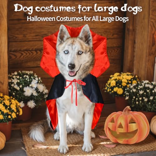 Halloween Large Dog Vampire Costume, Pet Costumes Accessories - Image 4
