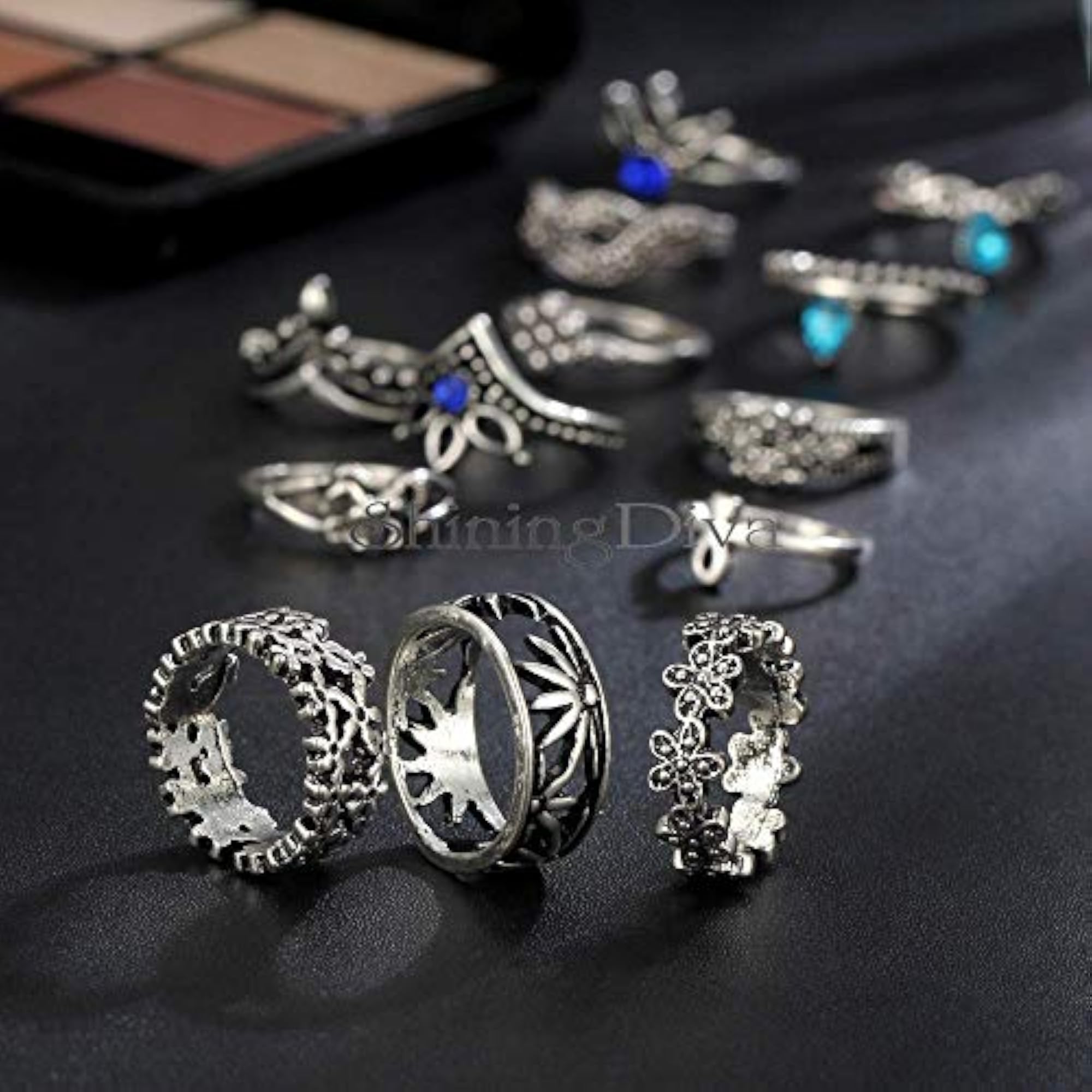 Crystal Midi Finger Stylish Ring Set