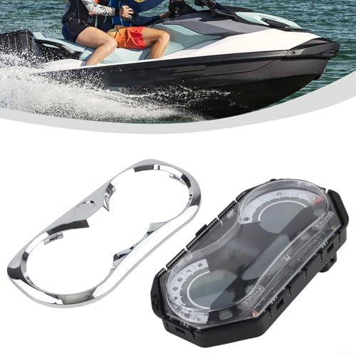 Cuadro de velocímetros LCD con bisel cromado para Sea-Doo GTI 130 3