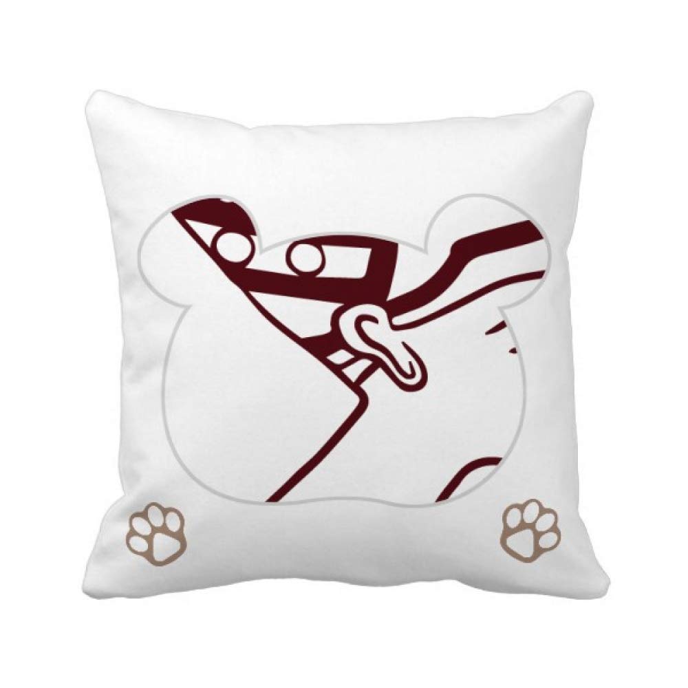 Housse de coussin ours abstrait Fresco textile design haut de gamme
