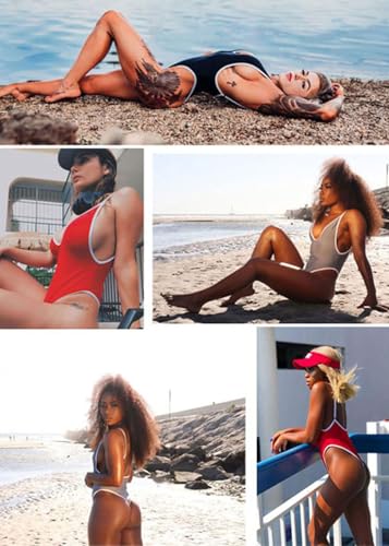 Swimsuits for Women Sexy Monokini Deep V One Piece Bathing Suits Backless Cheeky Swimwear Semi Thong Bikini3