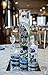 150 Floating Royal Blue/Navy Pearls - Jumbo Sizes - with Must Have Transparent Water Gels KIT for The Best Floating Effect - Fills 2 GL of Gels for Vases-Warm White Submersible Fairy Lights