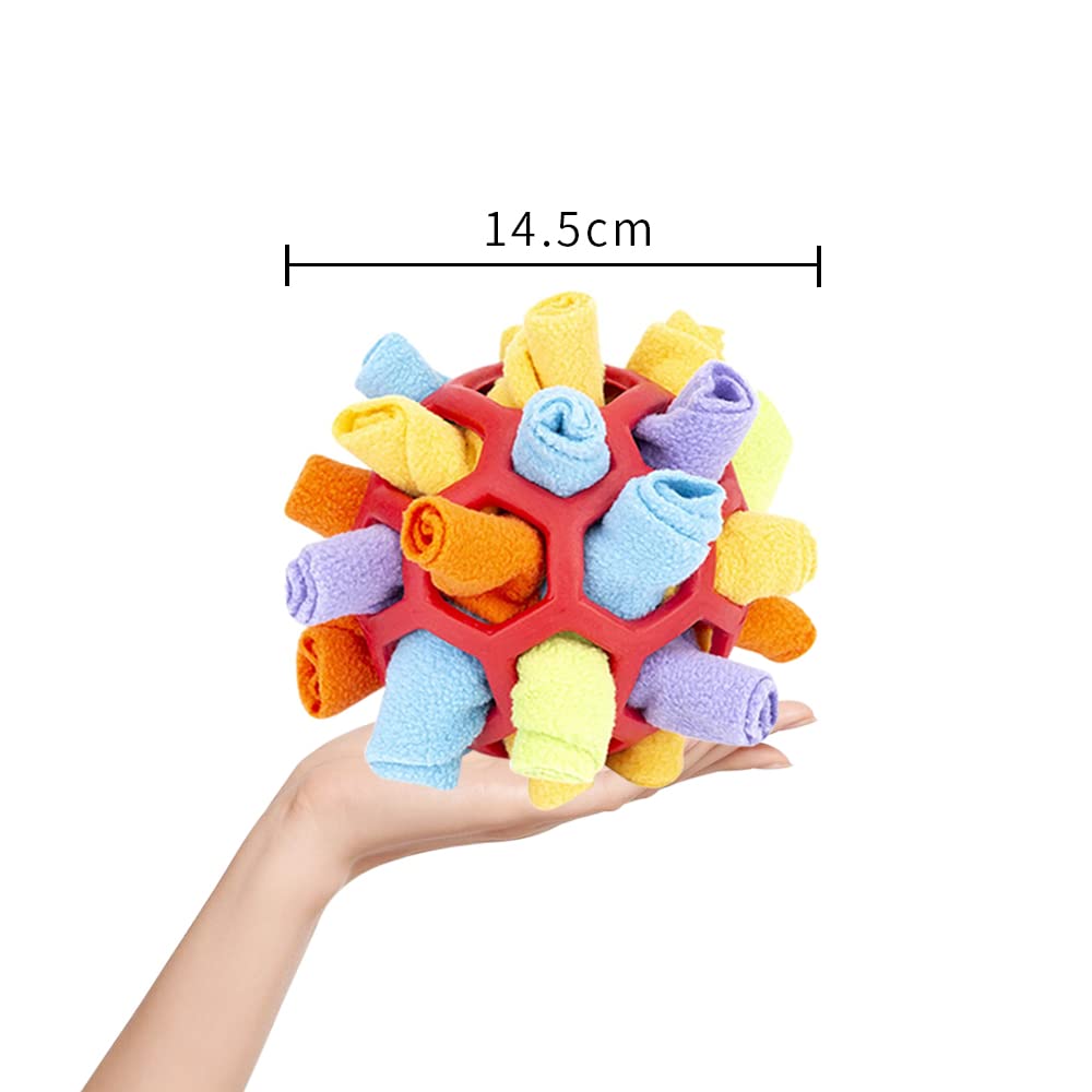 Jiahuade Palla da Fiuto per Cani,Sniffing Ball per Cani,Palla da Sniffing Mat Interattivi,Gioco Sfera Puzzle cani,Tappeto da Fiuto,Giocattolo Puzzle
