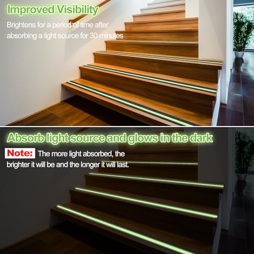 AiQInu Fluoreszierendes Anti-Rutsch-Band 5m x 5cm