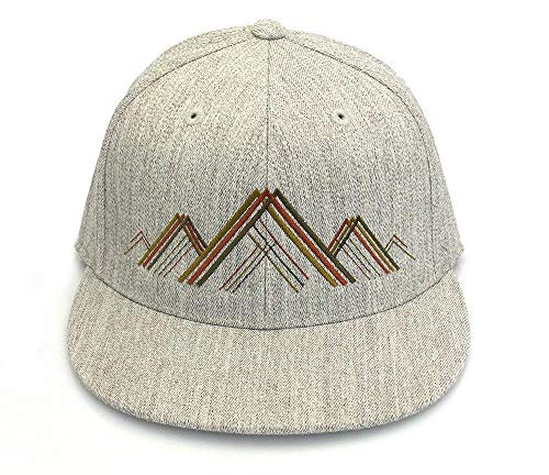 Black Lantern Hats For Women & Men - Trendy Mens Snapback, Trucker & Baseball Caps - Mountain Range (Grey) - Adjustable & Fitted - Embroidered Graphic Golf Cap, Dad Hat, Outdoor Aesthetic Headwear #TOP4