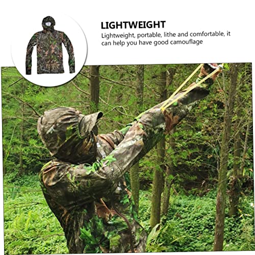 BESPORTBLE Pesca Proteção Solar Roupas Traje De Mato Roupas De Camuflagem Decorações De Selva Camufl