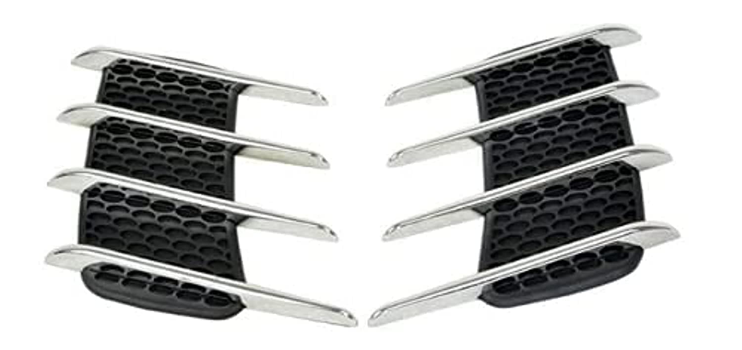 Pair of Car Plated Shark Gill Side Vent Stickers