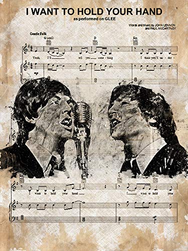 The Shizzle Print Co Collection « I Want to Hold Your Hand » de Paul Mccartney – Métal – 80 x 61 cm - Les Beatles, Paul McCartney, John Lennon, RIngo Starr, George Harrison The Shizzle Print Co Collection « I Want to Hold Your Hand » de Paul Mccartney - Métal - 80 x 61 cm