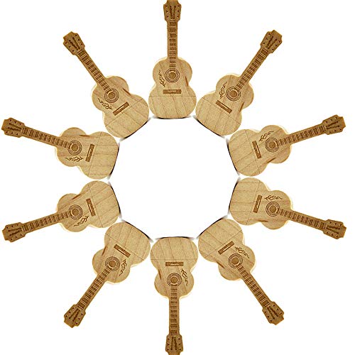 Clé USB 16 Go Bois Guitare A Plus+ Clé de Stockage Artisanale en Lot de 10