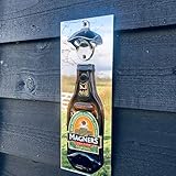 sidra magners berry Regalo único e inusual Magners - Abrebotellas de cerveza de sidra, montado en la pared sobre el reverso de acrílico espejado. Fabricado en Reino Unido.