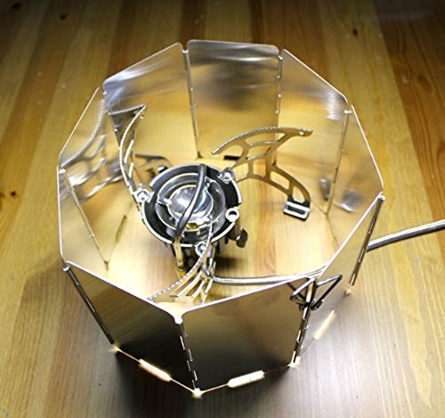 Highrock Lightweight Compact Folding Camp Stove Windscreen #TOP3