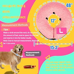   Big-Hippo-Inflatable-Dog-Collar-Protective-Dog-Neck-Donut-Collar-Soft-Pet-Recovery-Collar-for-Dogs-and-Cats-After-Surgery-Pink-Large