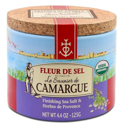 Le Saunier De Camargue Fleur De Sel (Sea Salt), 4.4 Oz, Herbes De Provence
