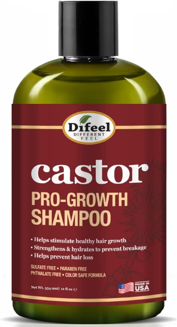 Difeel Castor Pro-Growth Shampoo 12 oz.