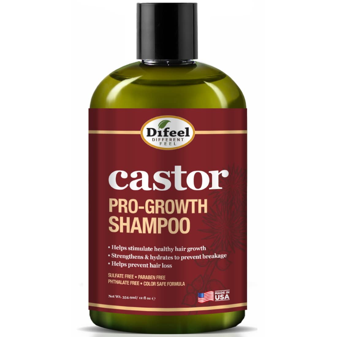 Difeel Castor Pro-Growth Shampoo 12 oz.