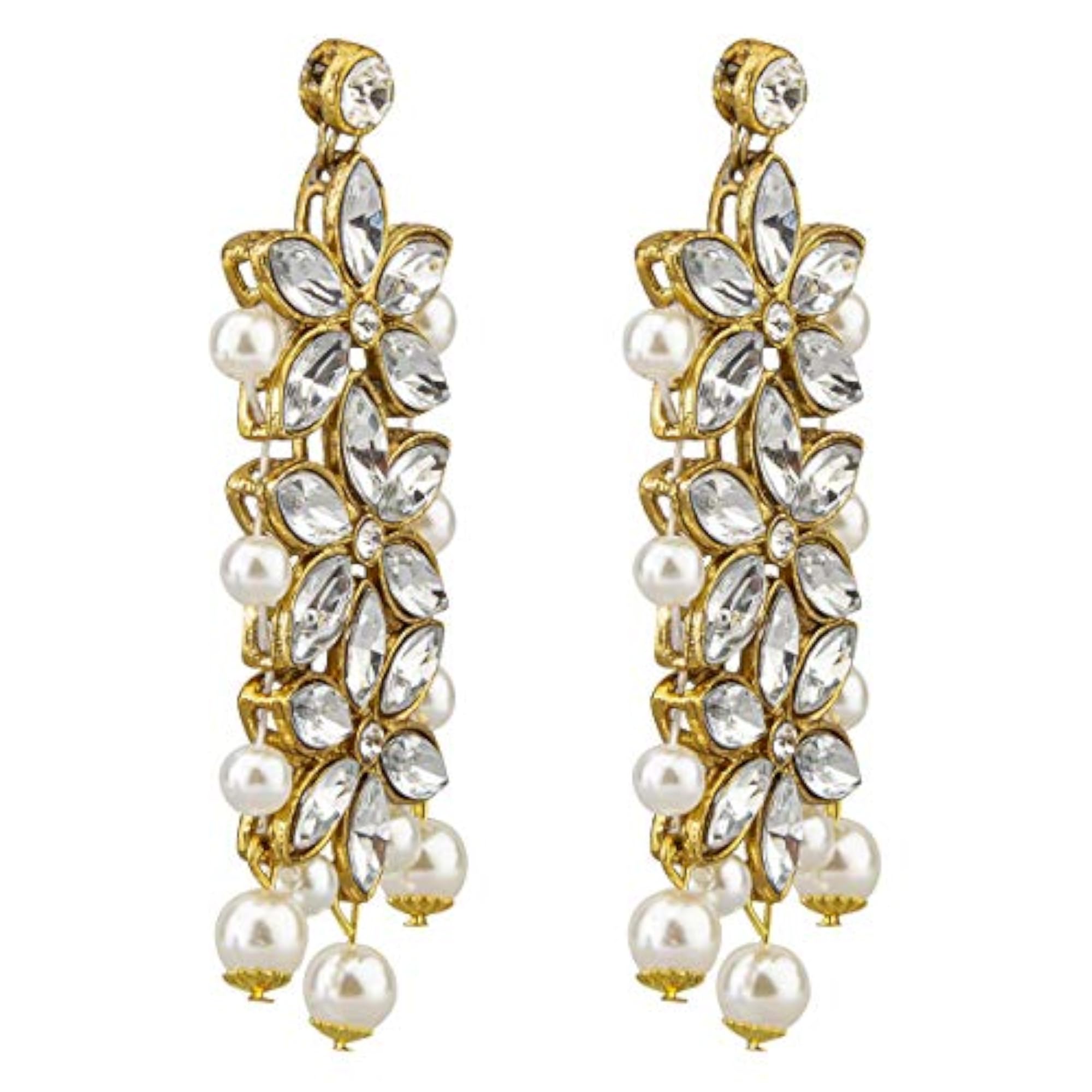 Kundan & Pearl Plated Jewelry Set (CT-NCKK-44116)
