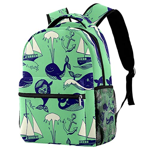 Sac à dos voyage avec porte-bouteille imprimé libellule et fleurs