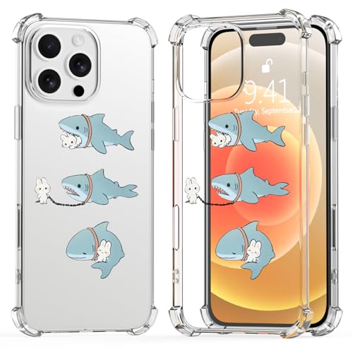 Coque iPhone 14 requin lapin antichoc contre fissures écran
