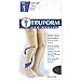 Truform 20-30 mmHg Compression Stockings for Men and Women, Thigh High Length, Dot Top, Closed Toe, Black, Medium