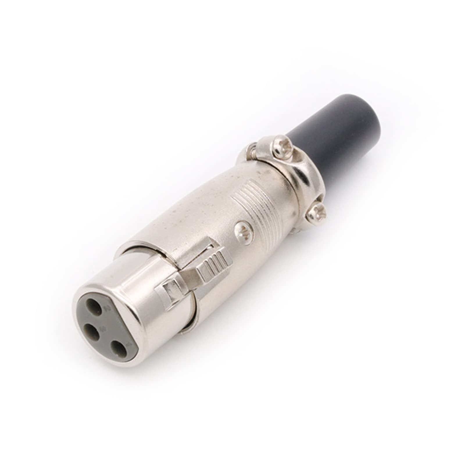 1 Stück/Set, 3-poliger XLR-Stecker und Buchse, Mikrofon, Audiokabel, Stecker, Metallkabelschuhe (1 x M 3P)