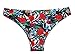 Sign Red Floral Print Criss Cross Bikini Set, Medium