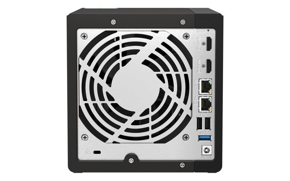 QNAP TS-453E 8G, NAS 4 baies (processeur Intel Celeron J6412 4 core/4 thread, turbo jusqu'à 2,6 GHz, double 2,5 GbE) 16 To avec 4 disques durs WD RED Plus de 4 To