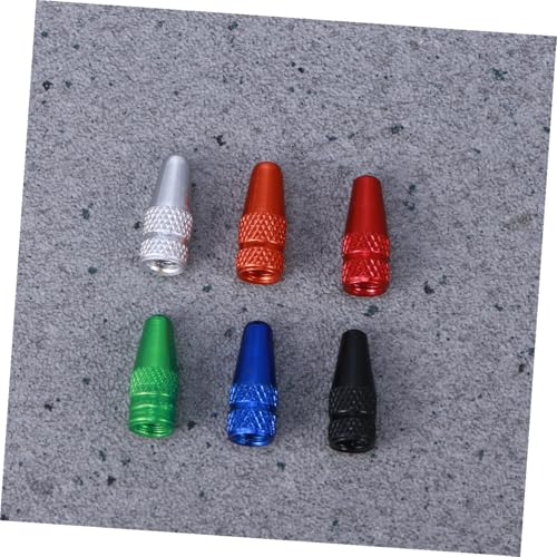 Tapas para válvula de bicicleta Mikinona, 12 piezas, color negro, aleación de aluminio, antiherrumbre, sellado eficaz, fáciles de instalar, tapones para válvulas francesas, para bicicletas de carretera y montaña miniatura 3