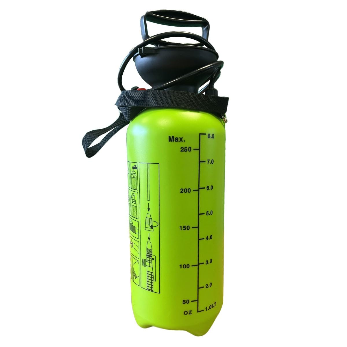 VITO - Pulvérisateur de Jardin 8L Lance 60cm Tuyau 1.20m - Pulvérisateur à Pression Manuelle Spray et Jet - Jardin, désinfection, Nettoyage