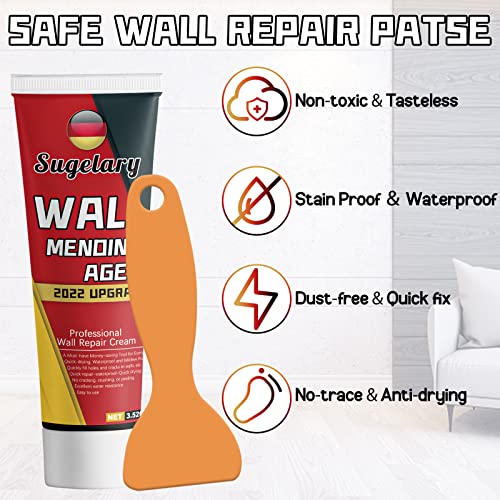 image for Sugelary Drywall Patch Repair Kit with Scraper, White Wall Mending Age
