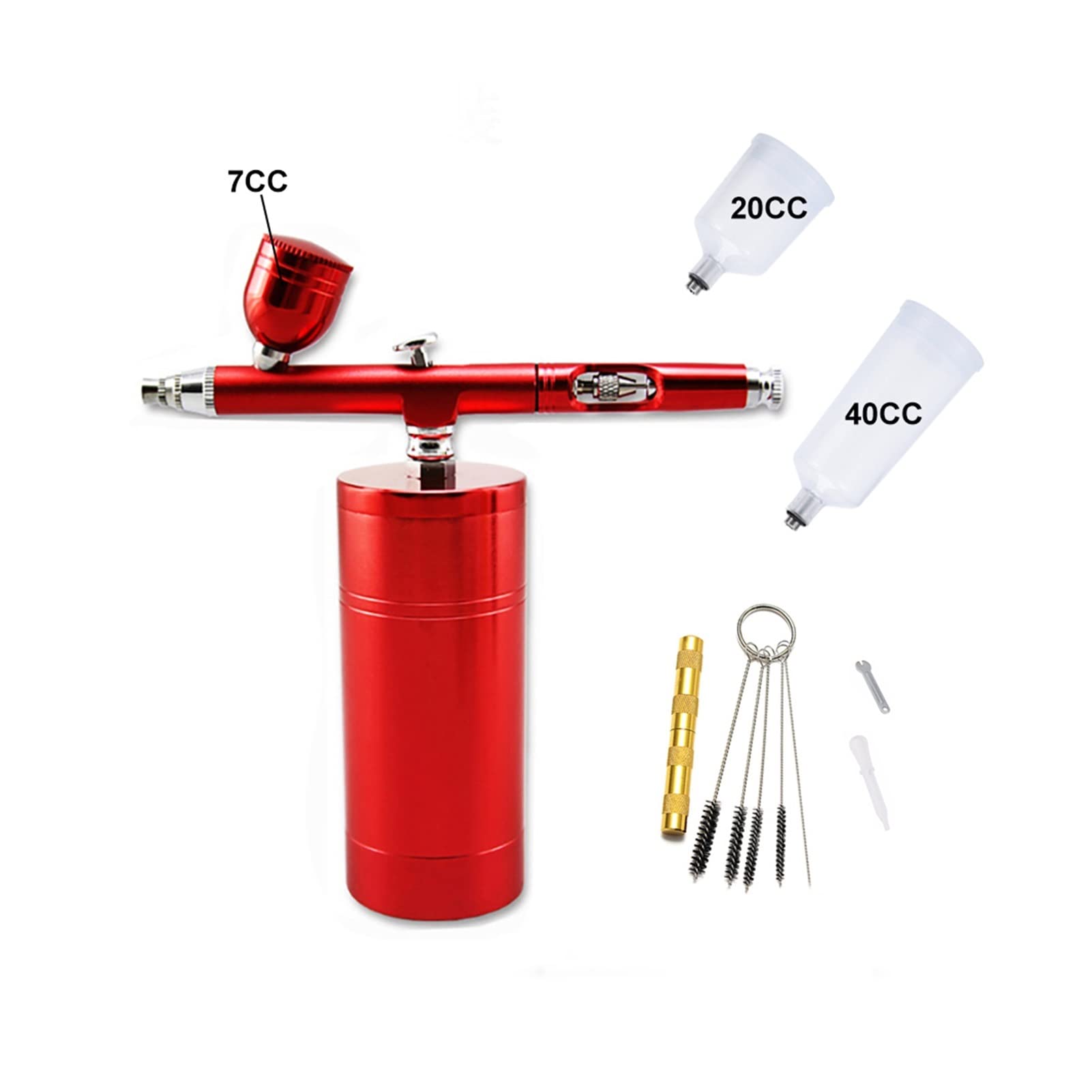 Kit aerografo a spruzzo per vernice a doppia azione con compressore, fondotinta per trucco, wireless, etichetta privata, multifunzionale, personale, per pareti interne ed esterne della casa, soffitt