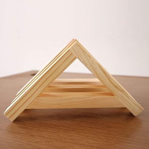 Miniatura 7 de Soportes flotantes de madera maciza para estantería, cocina, sala de estar, estudio, decoración de pared, soporte para estante de 90 grados, soporte