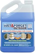 Wet & Forget Moss, Mold, Mildew, & Algae Stain Remover Multi-Surface Outdoor Cleaner Concentrate, Original, 128 Fluid Ounces