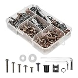 Top 10 Best Saab Bodykit Reviews & Comparison 7 BELOMI Motorcycle Fairing Bolt Kit, 177pcs M5 M6 Motorcycle Windscreen Screws, Aluminum Fasteners Fairing Bolts Nut Clips Kit, Mounting Kits Washers Nuts Screws Assortment for Sport Bikes (Coffee)