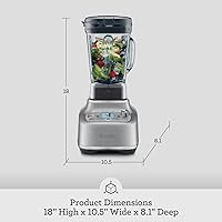 Vista 6 de Breville BBL920BTR Super Q Licuadora de Grado Comercial para el Hogar, Trufa Negra