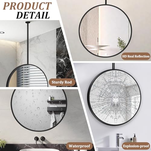 Miroir suspendu au plafond de haute qualité pour entrée chic