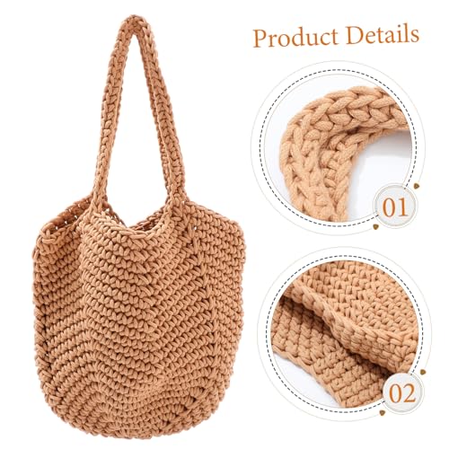Fourre-tout tissé à la mode avec tressage durable - 5