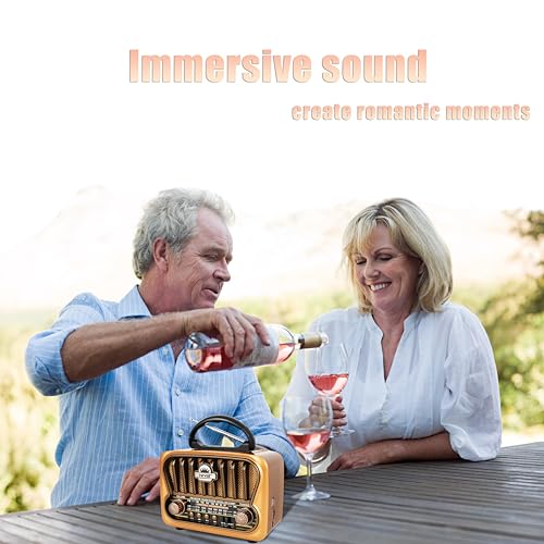 image for T.TAOMI Portable AM FM Radios, Transistor Shortwave Radio Retro Vintag