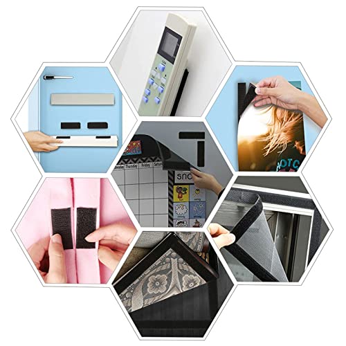 (20Pack- 1X4In White) Hook Loop Strips Reclosable ,Heavy Duty Mounting Tape Double-Side Sticky Fastener Waterproof Indoor Outdoor #TOP2