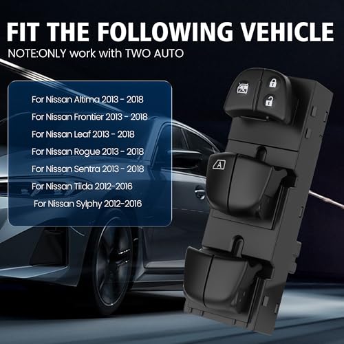 BULIAZY Power Window Switch Front Driver Side for Nissan Altima Frontier Leaf Rogue Sentra 2013-2018 for Nissan Tiida Sylphy 2012-2016, 25401-3TA5A, 25401-3SH1A,Master Window Button Control Switch by BULIAZY - Used condition - Image 5