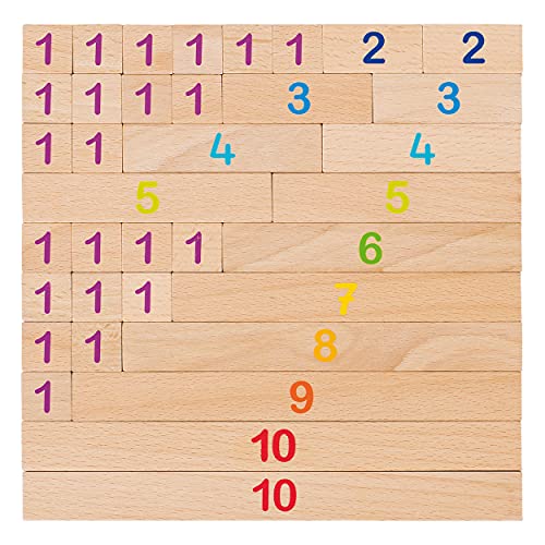 Goki 58535 – Bastoncini De Calculo, 36 Pezzi, Legno, + 4 Anni