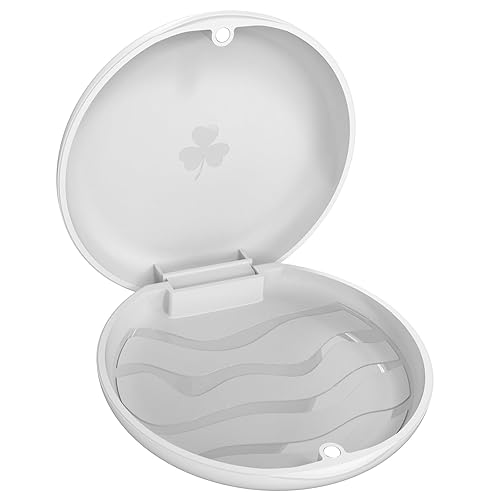 Estuche protector bucal de ortodoncia, estuche de retención dental, estuche de alineadores (blanco)