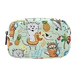 【Mehrzweck】 Als tägliche unverzichtbare Kosmetiktasche kann sie verschiedene Hautpflegeprodukte, Make-up-Pinsel und Kosmetika aufbewahren. Darüber hinaus kann es eine Vielzahl verschiedener Schreibwaren wie Bleistifte, Radiergummis, Bänder, Hefter usw. aufnehmen, um den Verlust und die Unordnung von Schreibwaren wirksam zu verhindern