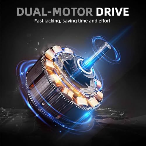 Image of Trihelper Electric Car Jack Set 5 Ton Hydraulic Jack with Integrated Tire Pump Car Lift Floor Jack with Impact Wrench for Sedans SUV MPV Sedan Truck Change Tires Garage Repair