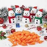 Angoily 50pcs Nez De SéCurité En Plastique Longs Pour Bonhomme De Neige De NoëL, Nez De...