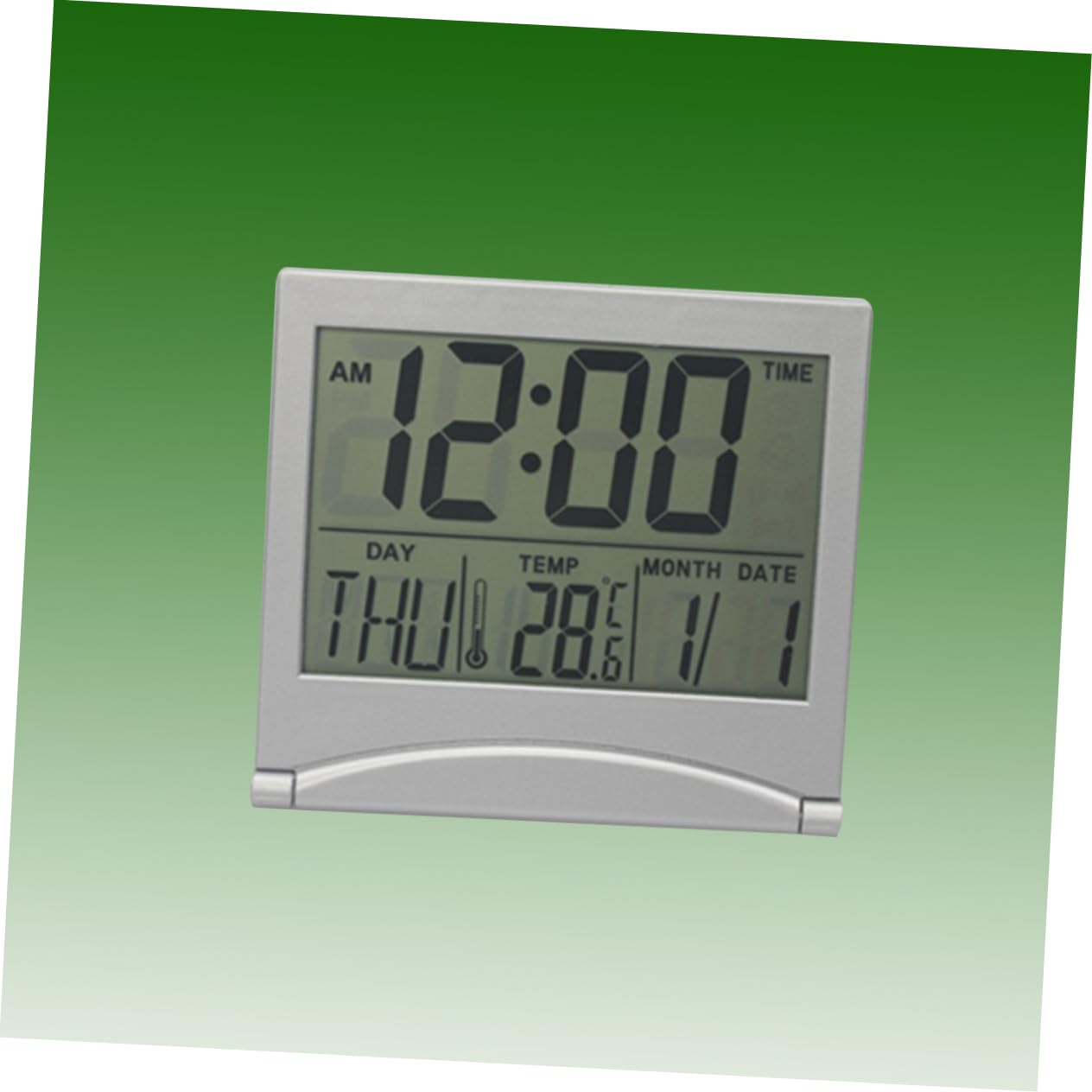 MAGICLULU 3stücke Faltbare LCD Spiegel-wecker Mit Temperaturanzeige Und Kalenderfunktion Ultrathin Reiseuhr Für Und Tisch Für Zuhause Büro Und Unterwegs
