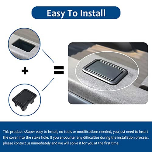 Bed Rail Stake Pocket Covers Compatible With Dodge Ram 2019 2020 2021 2022 2023 Rear Truck Tonneau Covers Stake Holes Cap Plugs(Set Of 2) #TOP6