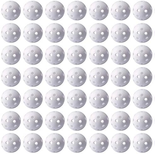 Practice Golf Balls 50 Pack, Plastic Golf Training Balls 5 inch Golf Balls for Driving Range, Swing Training, Indoor Simulators, Outdoor and Home Use